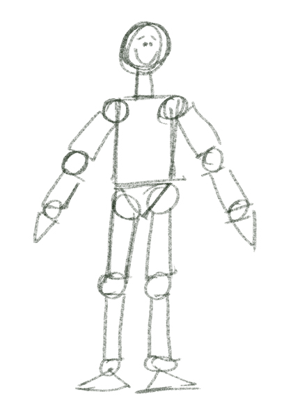Drawing the Human Figure Using Basic Shapes Lesson by